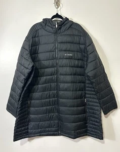 Chaqueta con Capucha Columbia Frosted Ice Talla 3X Abrigo Puffer Aislado Negro Parka Larga - Imagen 1 de 7