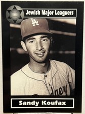 2003 Jewish Major Leaguers MLB Bseball Sanford Sandy Koufax Los Angeles Dodgers