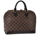 Authentic Louis Vuitton Damier Alma Hand Bag Purse N51131 LV 0403J