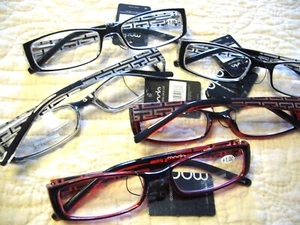 Gafas de lectura para hombre (5 pares) 1,00 bisagras flexibles gafas de lectura para mujer R5166 - Imagen 1 de 7