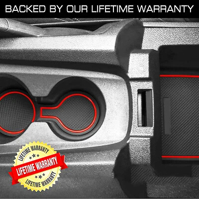 For Chevy Camaro 2010-2015 Custom Fit Cup Holder, Door, and Center Console Liner Foto 1 de 4