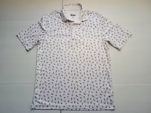 Greg Norman Polo Golf Shirt Uomo S Bevande Miste Modello Martin Play Dry Shirt - Foto 1 di 6