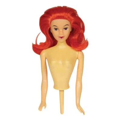 Doll Pic Cake Topper Red Hair 7inch Cake Decorating - Image 1 of 2