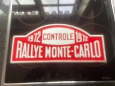 1972 Monte Carlo rally plaque ORIGINAL rally plate Monaco