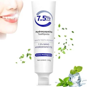 `Dentifricio all'idrossiapatite al 7,5% Rimuove le macchie gialle dai denti Dent - Picture 1 of 9