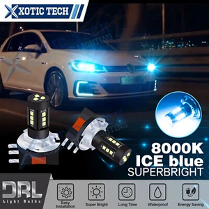 2X 8000K Blue 15-SMD H15 LED Daytime Running Bulbs For Volkswagen Jetta Golf GTI - Foto 1 di 12