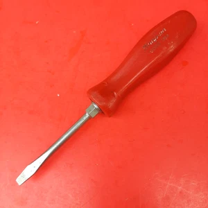 Snap-on Tools USA Red Hard Handle FLAT Tip Slotted 6 Screwdriver SDS2 - Picture 1 of 17