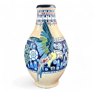 Vase Majolique Art Nouveau Par Amphora, Tchécoslovaquie, Environ 1920 - Picture 1 of 10