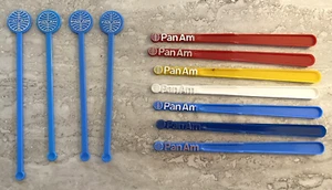 Lotto 114 Vintage Airline Swizzle Stir Stick TWA Pan Piemonte Orientale ALTRO - Foto 1 di 11