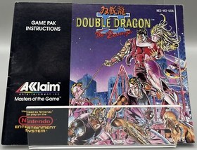 Double Dragon II (Nintendo NES, 1989) solo manual de instrucciones