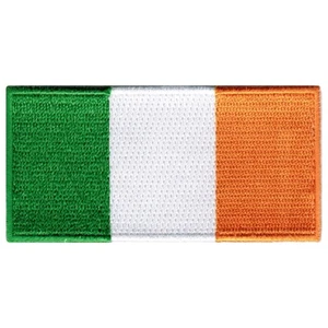 PARCHE BANDERA IRLANDA bordado hierro sobre emblema irlandés república eire tricolor  - Imagen 1 de 1