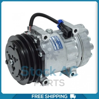 Compresor de aire acondicionado SD7H15 para Volvo ACL, FE, VN, WC, WG, WH, WI, WX QR Foto 1 de 4