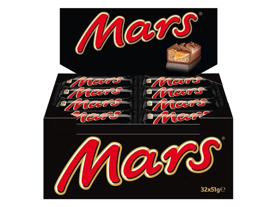 Mars 50g Schokoriegel Karamell Cremig Candy-creme Schoko Riegel 52 Stk.
