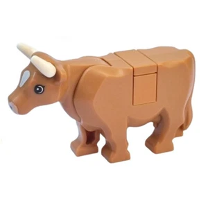 new LEGO Farm Animal Figure - Cow, medium-nougat with white blazed forehead - Picture 1 of 1
