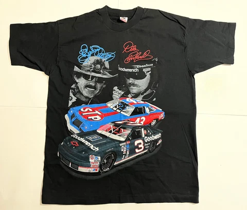 Vintage Dale Earnhardt Single Stitch Winston Cup Series 7 & 7 Champions Shirt XL Cover