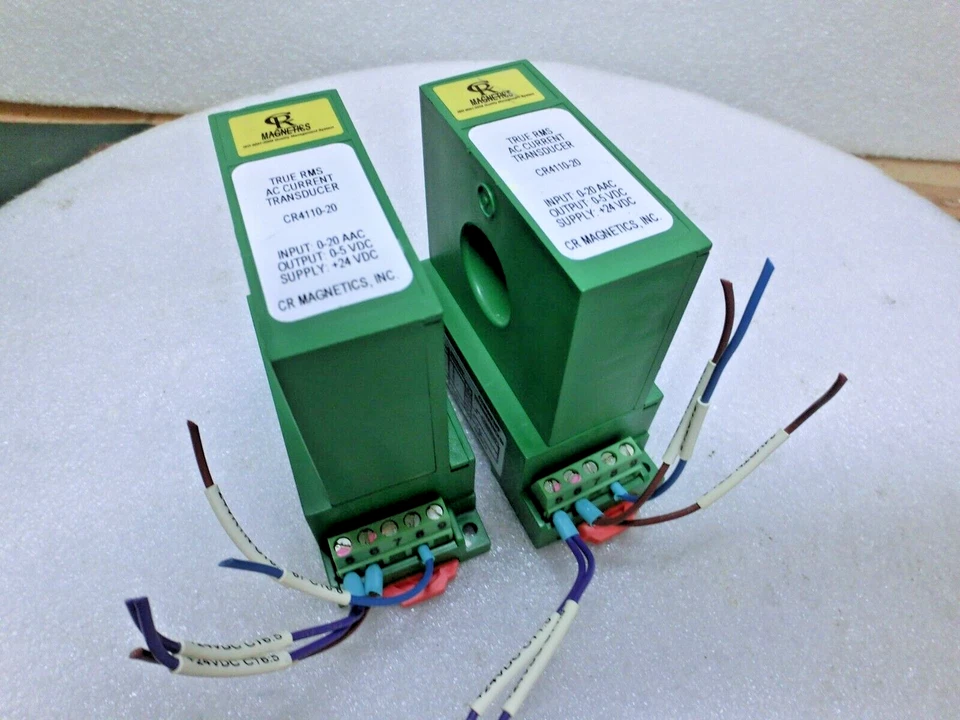 Lot of 2 CR Magnetics CR4110-20 True RMS AC Current Transducer,Used,US_,96358 - Image 1 of 4