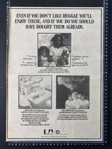 THE RASSES /  JOLLY BROTHERS UA REGGAE - 1979 A3 ADVERT POSTER L164 - Bild 1 von 1
