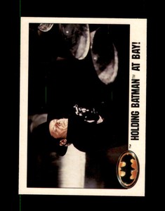 1989 Topps Batman - Glossy #32 Holding Batman at Bay! NrMT-MT or Better