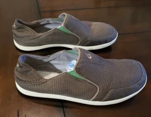 Zapatillas sin cordones de malla Olukai Nohea para hombre talla 10,5 verde oliva - Imagen 1 de 7