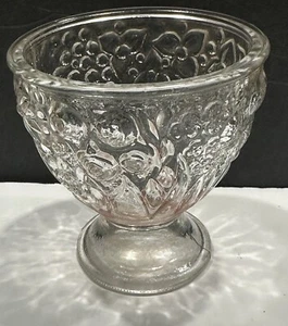 Vintage Avon Cut Crystal Votive Candle Holder Cup / Pink Hue / Floral EUC - Picture 1 of 6