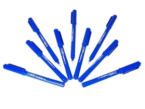 60 X BLUE FINELINERS 0.4mm PENS STATIONARY SCHOOL OFFICE USE / SMOOTH WRITING - Picture 1 of 7