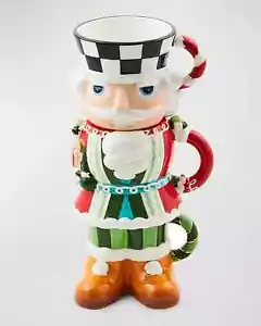 Mackenzie Childs Exclusive Bake Shop Set di 3 tazze schiaccianoci impilabili nuove con scatola! - Foto 1 di 2