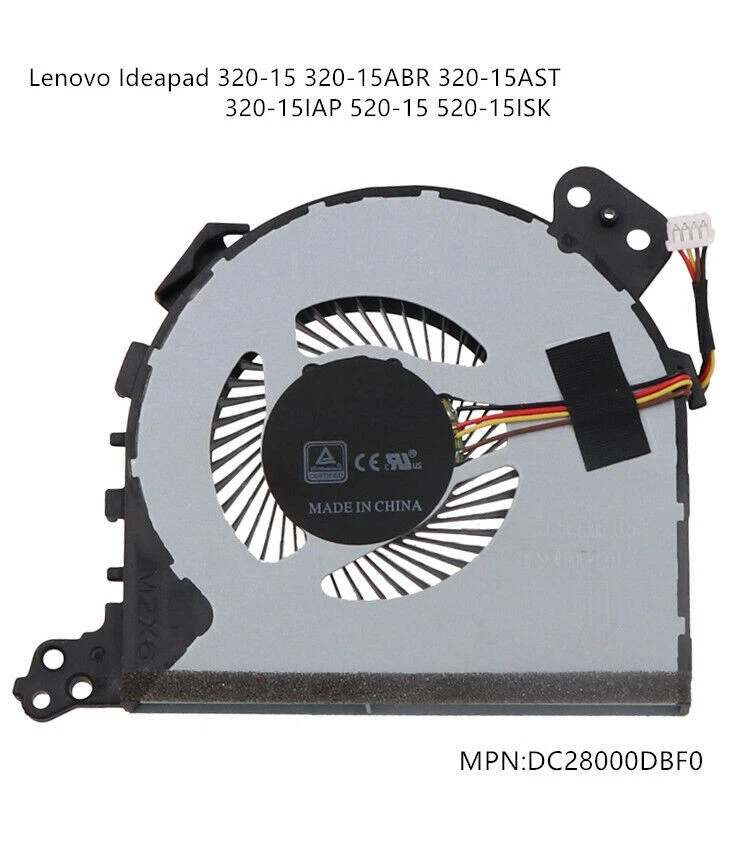 DC28000DBF0 New CPU Cooling Fan For Lenovo Ideapad 320-15 320-15ISK 520-15ISK - Image 1 of 1