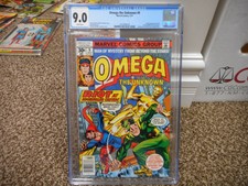 Omega The Unknown 9 cgc 9.0 1st appearance of Foolkiller Greg Salinger Marvel WH