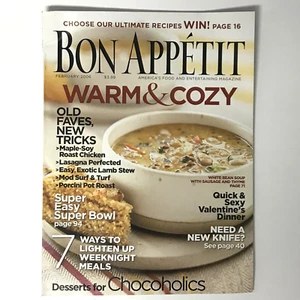 Bon Appetit Magazine February 2006 Old Faves, New Tricks Weeknights Lighten Up - Picture 1 of 4