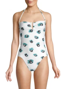 Proenza Schouler Printed One-Piece Swimsuit Size L MSRP: $325.00 - Picture 1 of 3
