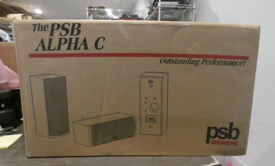 PSB ALPHA C ALTOPARLANTI DA SCAFFALE CENTRALI (Nero) Tweeter 19mm e 2-130mm Subs - Immagine 1 di 4