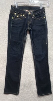 True Religion RN#112790 CA #30427 Billy Straight Jeans Women's Size: 25 Dark... - Image 1 of 4