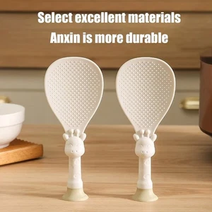 Sucker Standing Rice Spoon Anti-slip Rice Shovel Kitchen Gadgets - Picture 1 of 11