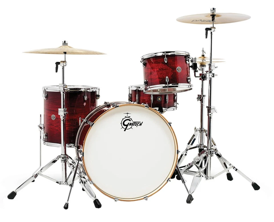 Paquete de 4 carcasas Gretsch Drums Catalina Club con patada de 24" - ráfaga carmesí brillante Foto 1 de 1