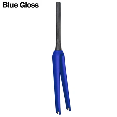 Full Carbon Road Bike Fork 700C V Brake Fork Tapered Tube 39.8mm Fit Track Frame - Image 1 of 4