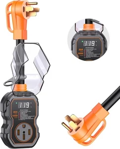 GEARGO RV Surge Protectors 50 Amp with Smart LED Display 15000 Joules RV Circuit - Foto 1 di 7