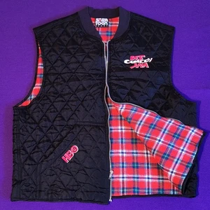Gilet trapuntato foderato L vintage anni 90 DEF COMEDY JAM HBO promo made in USA puffer - Foto 1 di 9