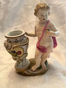 ANTIQUE MEISSEN FIGURAL VASE 19C RARE MUST SEE - Picture 1 of 13