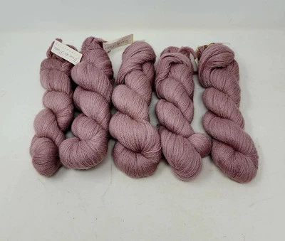 Fleur de Paris Yarn Lot of 5 Hanks # 52 Light Purple-New  - Image 1 of 4