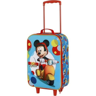 Kinderkoffer 3D Disney Micky Maus Scooter Trolley Reisekoffer Koffer - Bild 1 von 4
