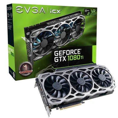 EVGA GeForce GTX 1080 Ti FTW3 Juegos 11GB GDDR5XiCX Tecnología 9 Sensores Térmicos Foto 1 de 4