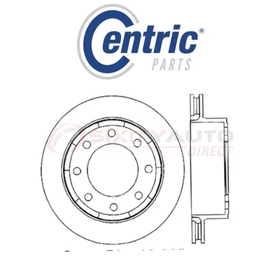 Centric C-TEK Disc Brake Rotor for 2003-2018 Chevrolet Express 2500 2.8L gj - Изображение 1 из 4