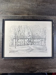 The Wren Building Williamsburg, Virginia von Charles H. Overly - Bleistift Kunstdruck - Bild 1 von 12