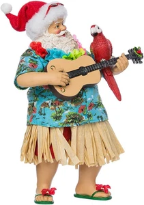 Kurt Adler 11" Fabrihe' Beach Santa - Imagen 1 de 8
