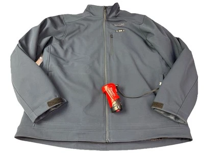 Milwaukee M12 Tough Shell 2XL  Blue Heated Jacket  &battery 2b - Image 1 of 4
