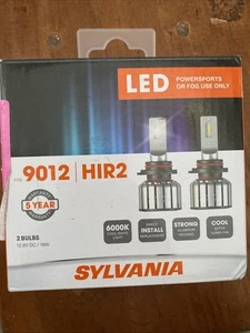 Sylvania LED 9012 HIR2 (9012SL.BX2) Fog & Powersport Headlight 2 Bulbs Open Box - Picture 1 of 2
