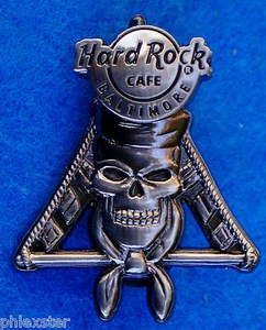 BALTIMORE US NAVY SIGNAL FLAGS SAILOR SILVER SKULL SERIES Hard Rock Cafe PIN LE - Picture 1 of 1