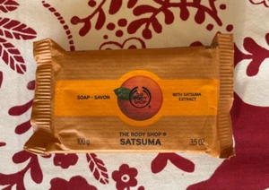 THE BODY SHOP SATSUMA SOAP, 3.5 OZ BAR, ORIGINAL FORMULA, RARE, UNOPENED - Picture 1 of 1