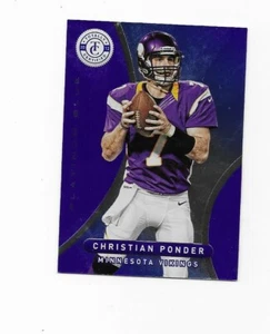 2012 Totally Certified Blue #43 Christian Ponder /199 MINNESOTA VIKINGS - Picture 1 of 2