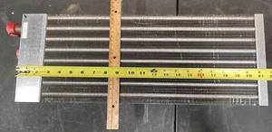 NEW& UNUSED Mortex C-0768 HEATER CORE COIL - 1" Inlet/Outlet 21.5"X8"X3" - Picture 1 of 12